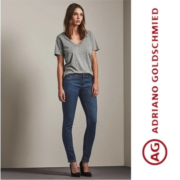 Ag Adriano Goldschmied Denim - AG Jeans Stilt Cigarette Skinny Denim Jeans distressed Size 28 R